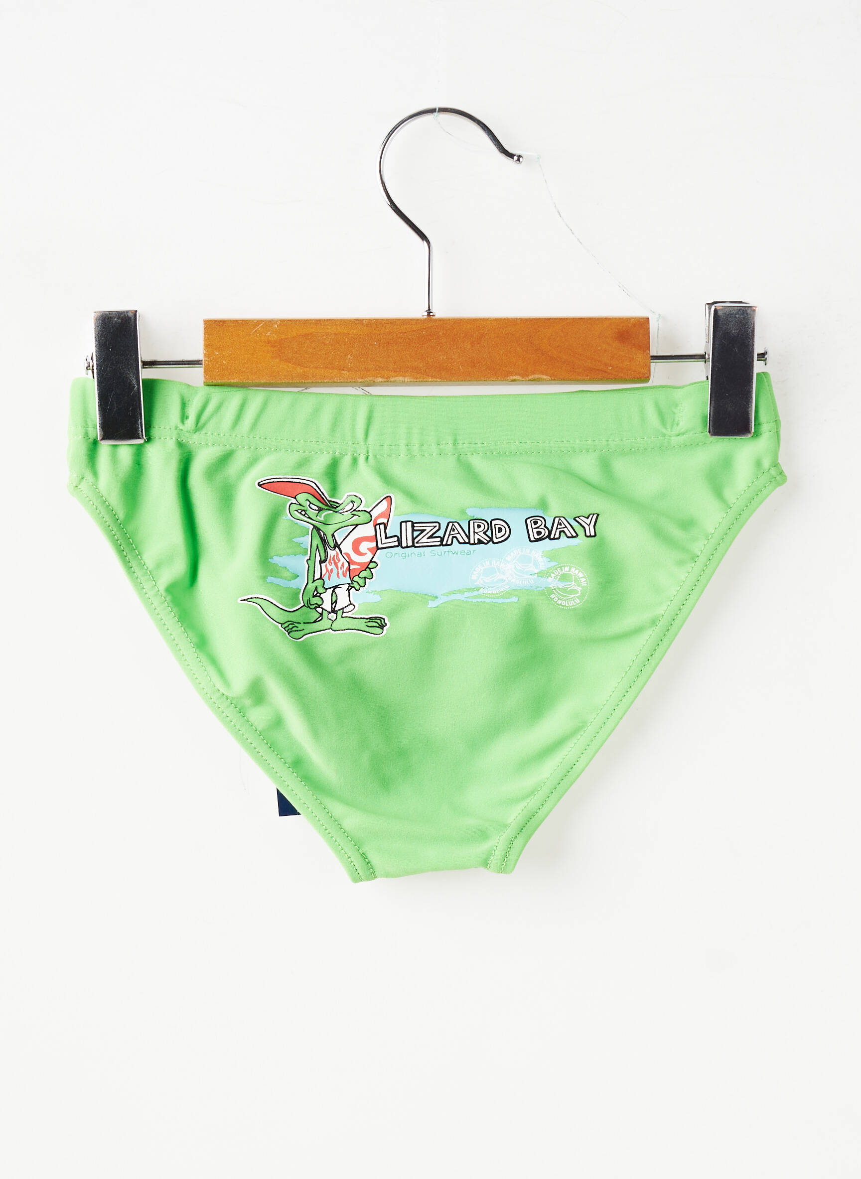 Slip de bain stretch vert MONDACA garçon