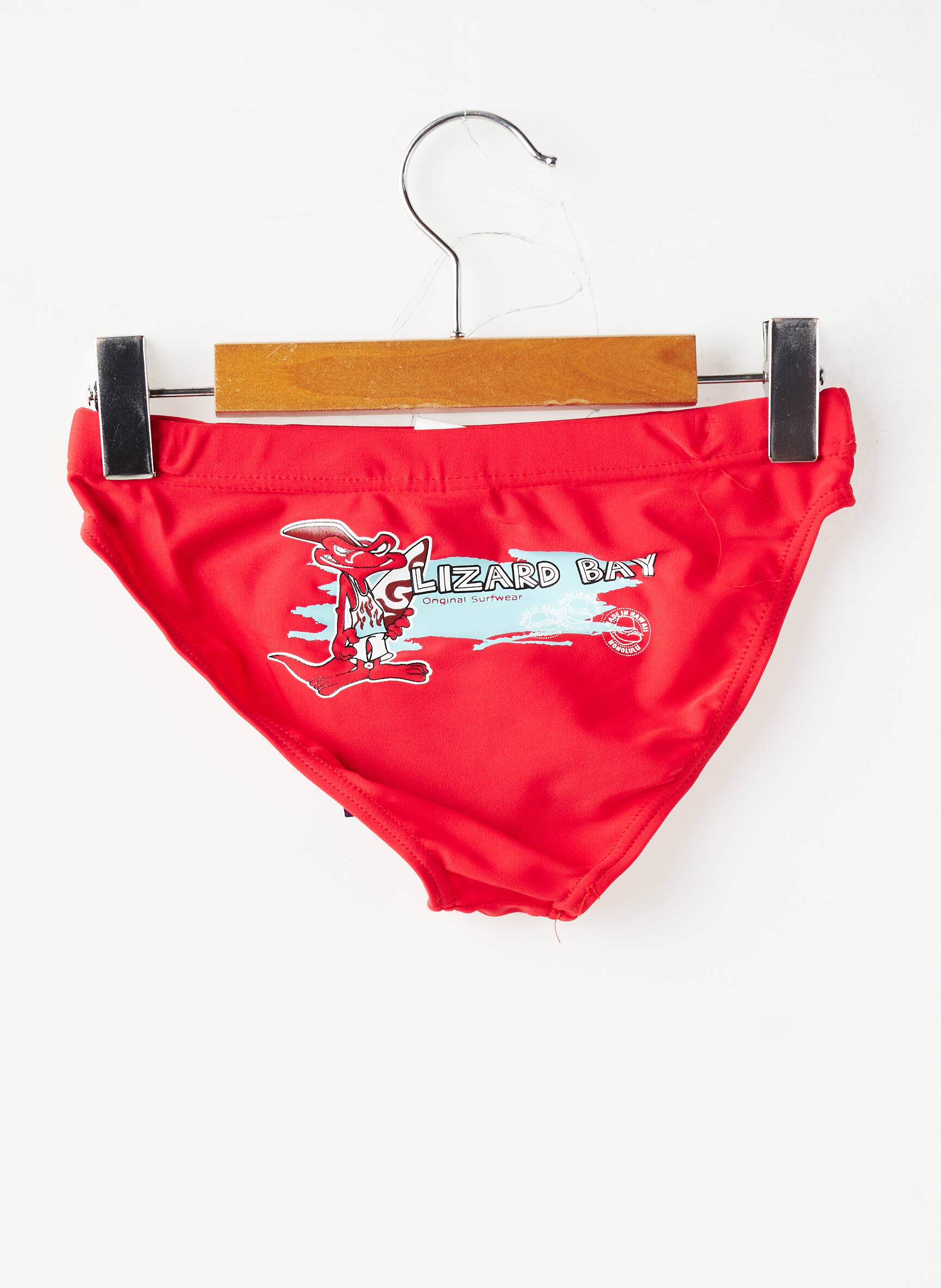 Slip de bain stretch rouge MONDACA garçon
