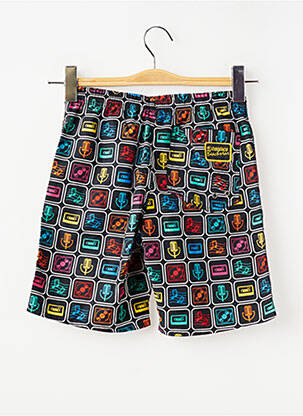 Short de bain imprimé fantaisie noir MONDACA garçon