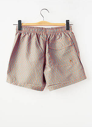 Short de bain fermeture liens à nouer orange LAGON BLEU homme