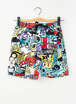 Short de bain imprimé fantaisie bleu SUN PROJECT garçon