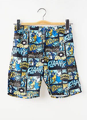 Short de bain imprimé fantaisie bleu MONDACA garçon