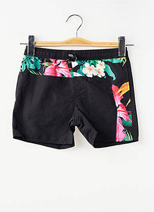 Short de bain fermeture liens à nouer noir MONDACA garçon