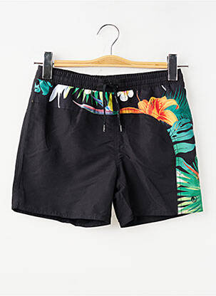 Short de bain fermeture liens à nouer noir MONDACA garçon