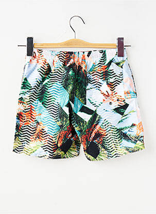 Short de bain tissage popeline bleu MONDACA garçon