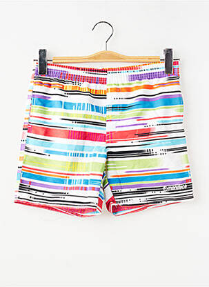Short de bain imprimé rayures rouge MONDACA garçon