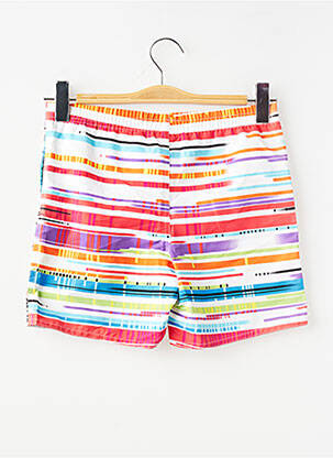 Short de bain imprimé rayures rouge MONDACA garçon