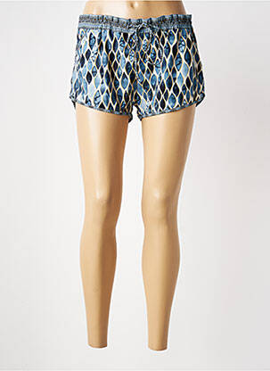 Bas de maillot de bain imprimé fantaisie short bleu LAGON BLEU femme