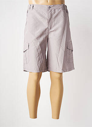 Bermuda taille élastique taille normale gris OAKS VALLEY homme