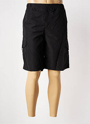 Bermuda taille élastique taille normale noir OAKS VALLEY homme