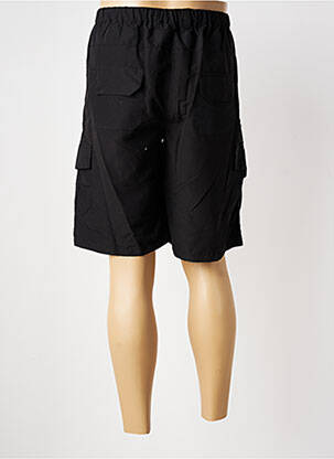 Bermuda taille élastique taille normale noir OAKS VALLEY homme