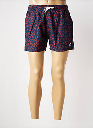 Short de bain imprimé fantaisie bleu BEACH VALLEY homme