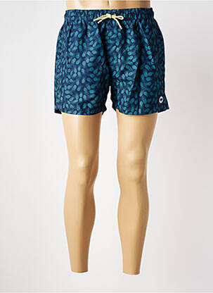 Short de bain imprimé fantaisie bleu BEACH VALLEY homme