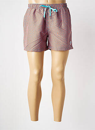 Short de bain fermeture liens à nouer orange LAGON BLEU homme