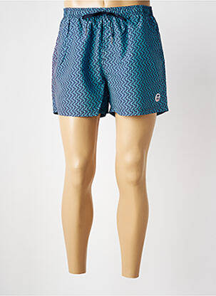Short de bain fermeture liens à nouer bleu LAGON BLEU homme