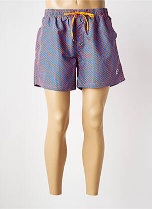 Short de bain fermeture liens à nouer bleu LAGON BLEU homme