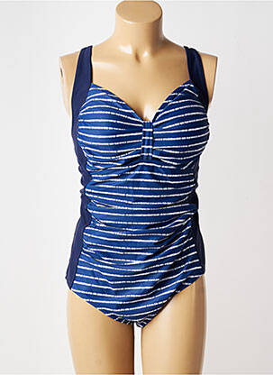 Maillot de bain 1 pièce haut soutien-gorge balconnet haut soutien-gorge balconnet bleu NO AGE femme