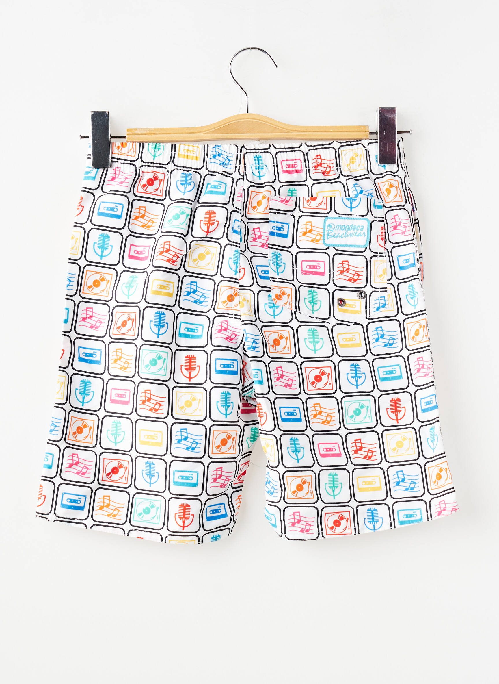 Short de bain imprimé fantaisie blanc MONDACA garçon