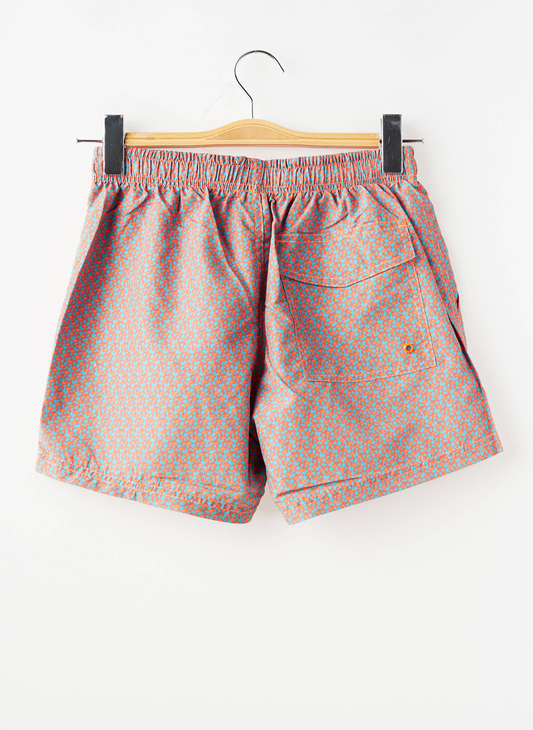 Short de bain fermeture liens à nouer orange LAGON BLEU homme