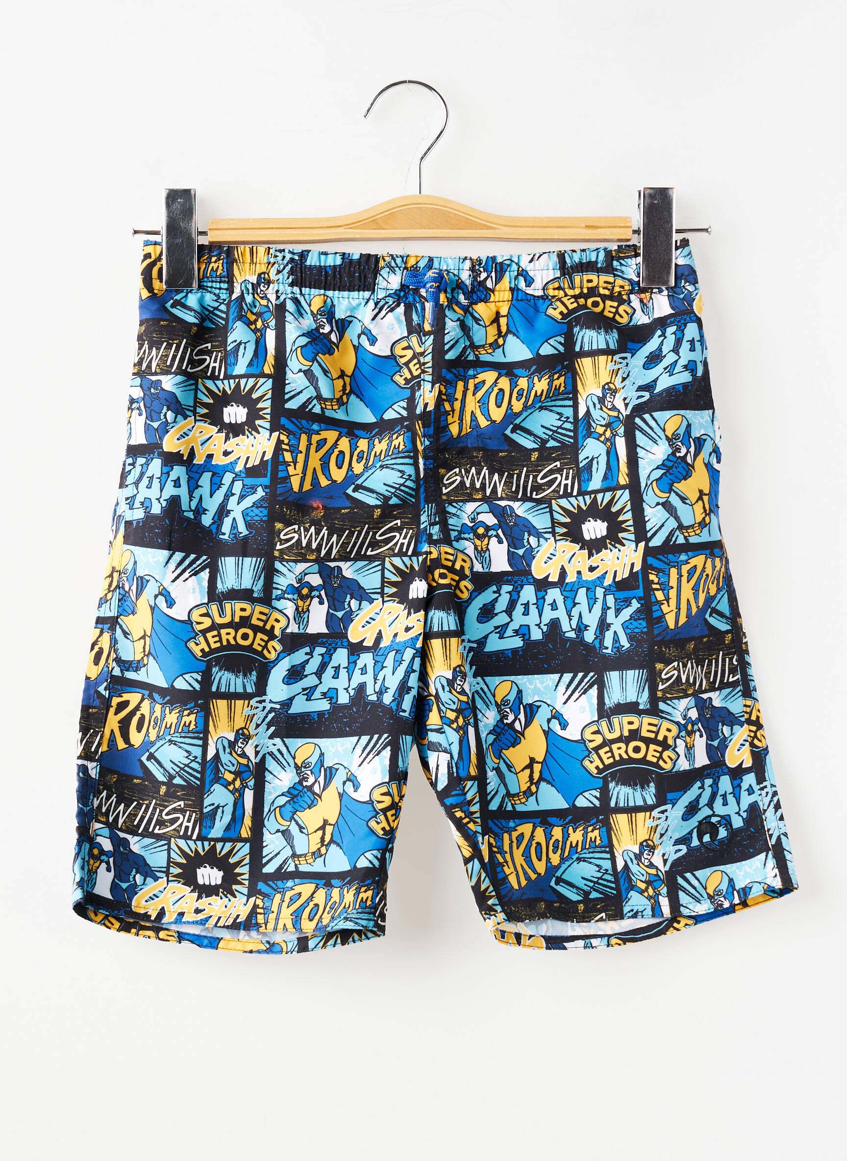 Short de bain imprimé fantaisie bleu MONDACA garçon