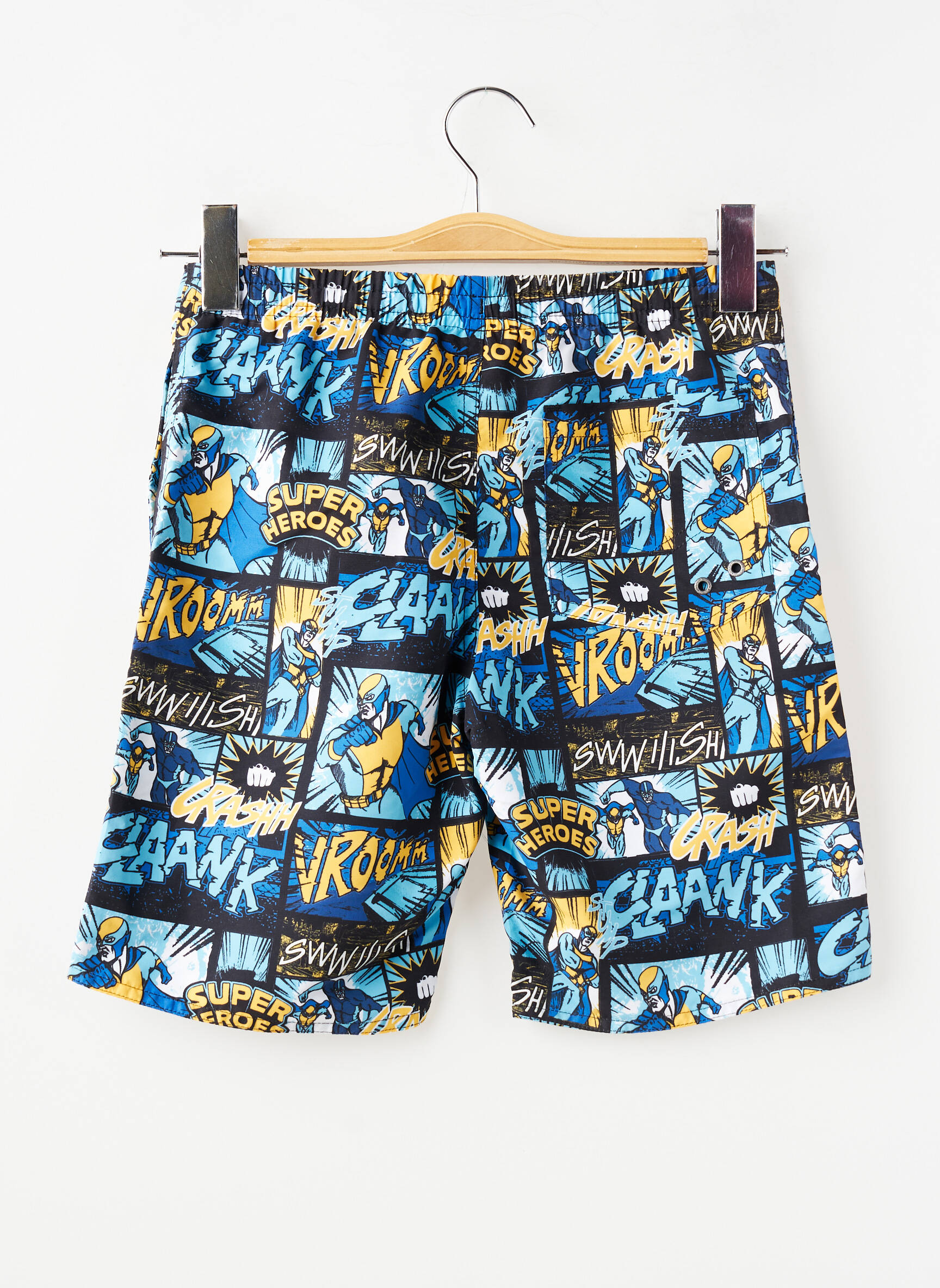 Short de bain imprimé fantaisie bleu MONDACA garçon