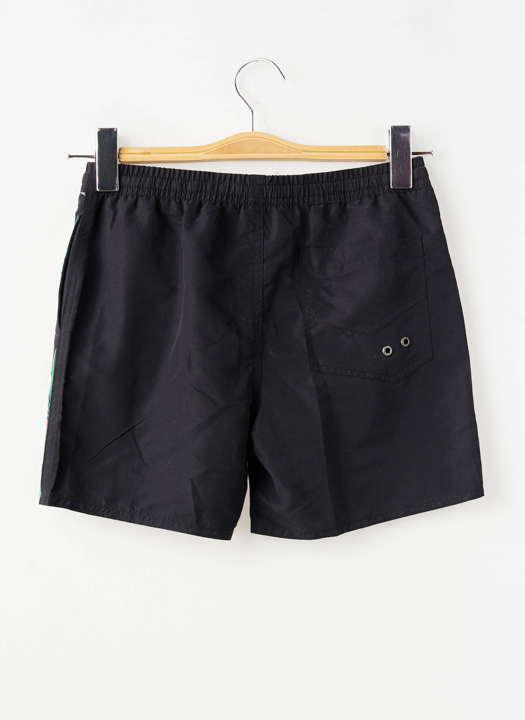 Short de bain fermeture liens à nouer noir MONDACA garçon