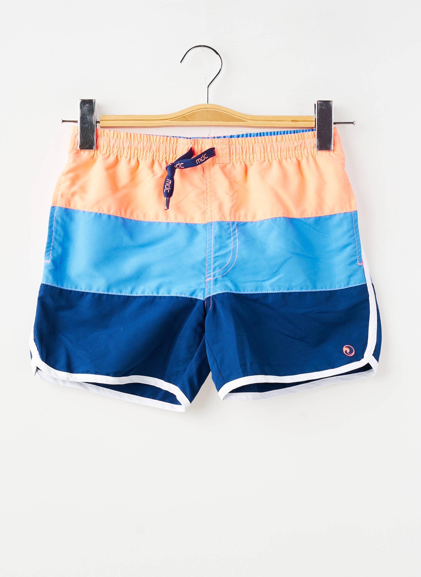 Short de bain fermeture liens à nouer bleu MONDACA garçon