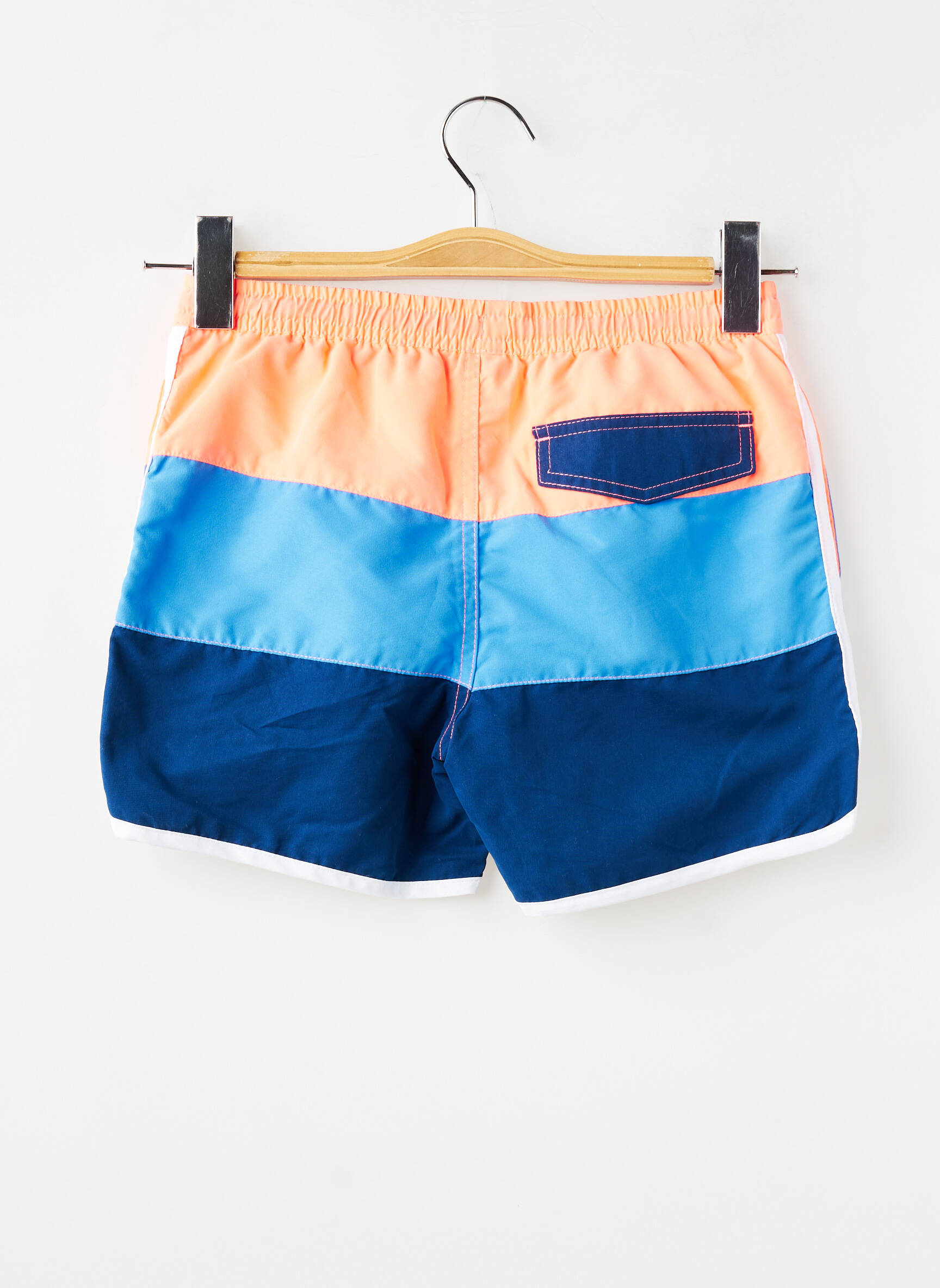 Short de bain fermeture liens à nouer bleu MONDACA garçon
