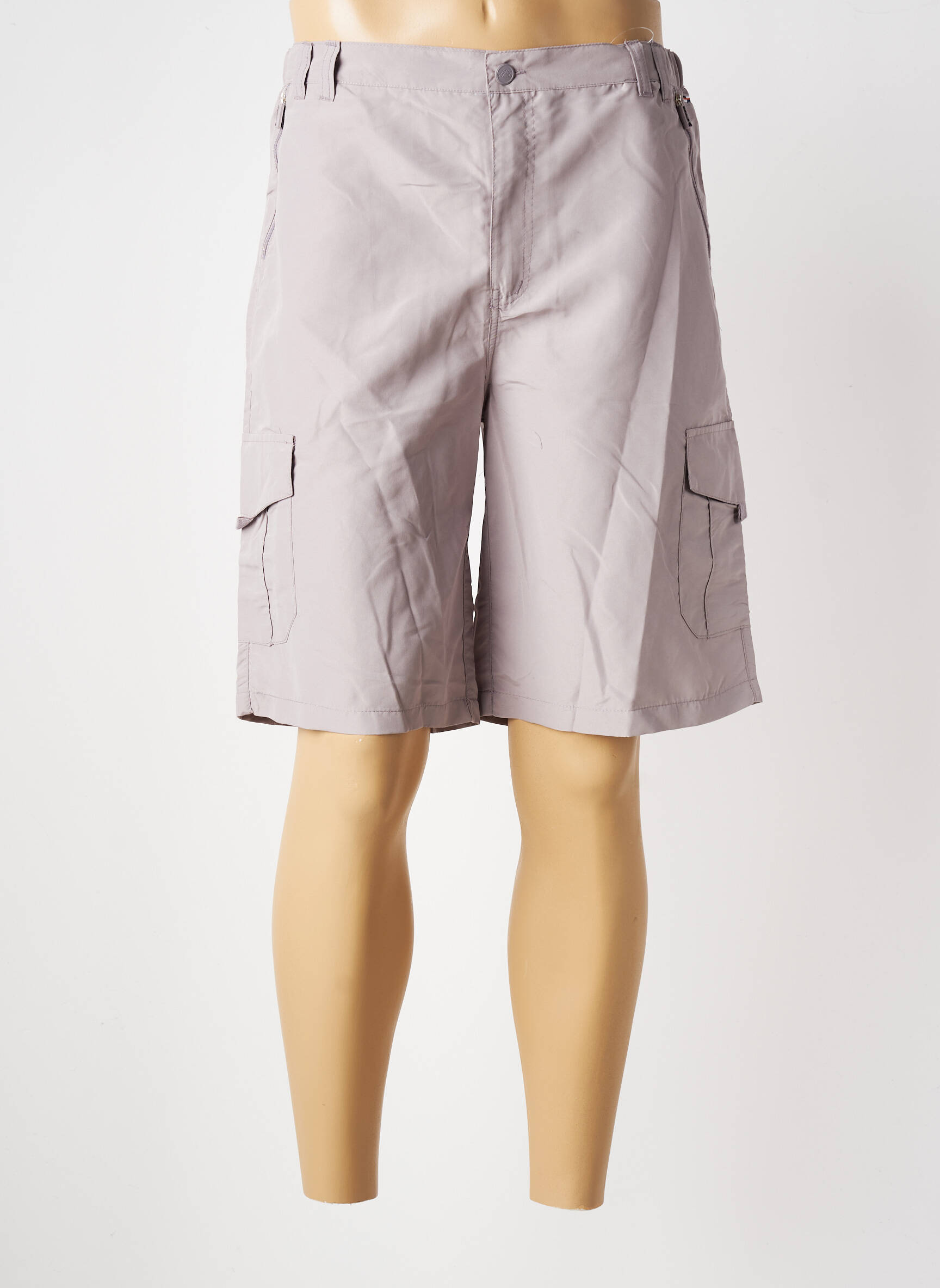 Bermuda taille élastique taille normale gris OAKS VALLEY homme