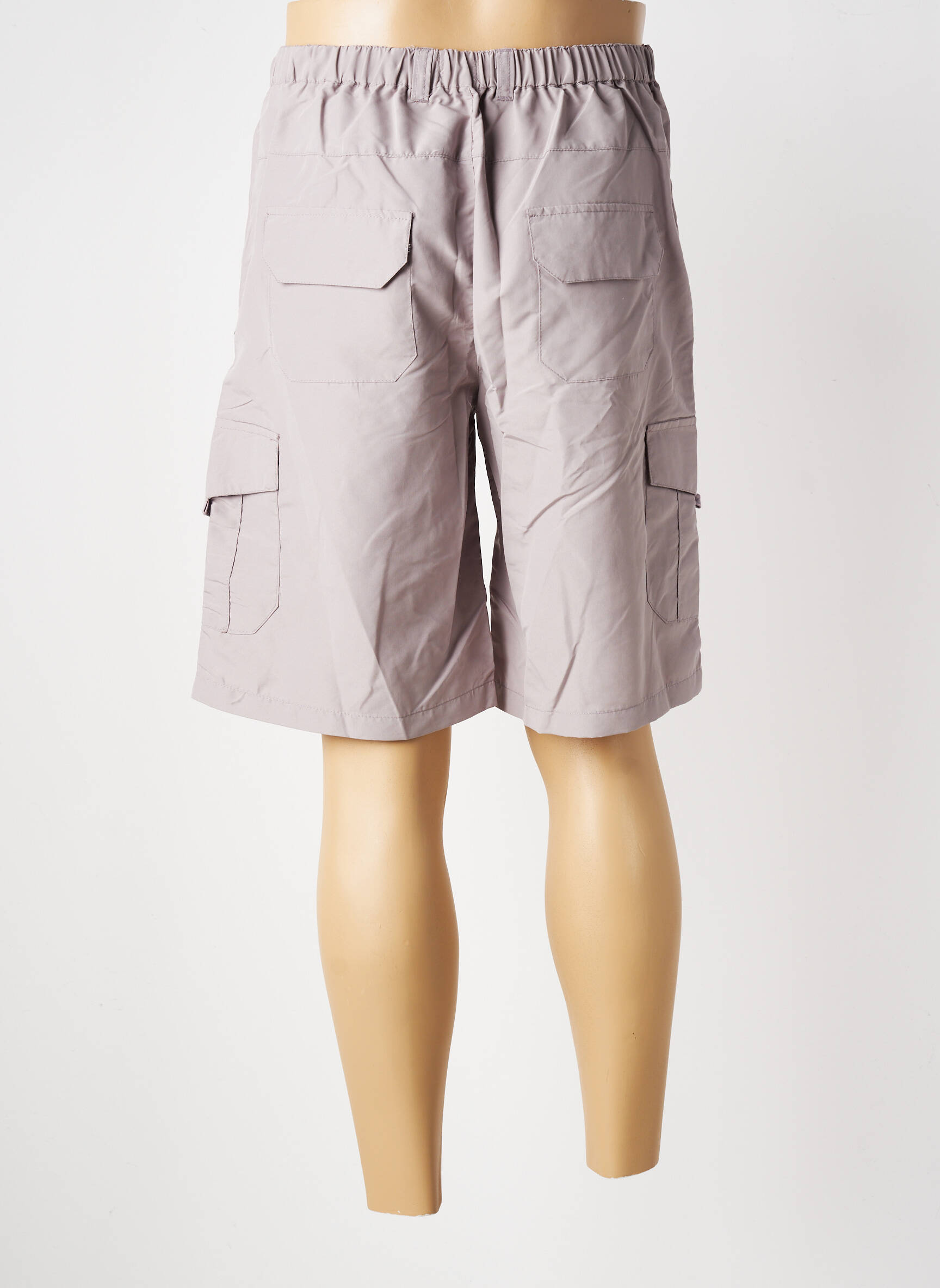 Bermuda taille élastique taille normale gris OAKS VALLEY homme