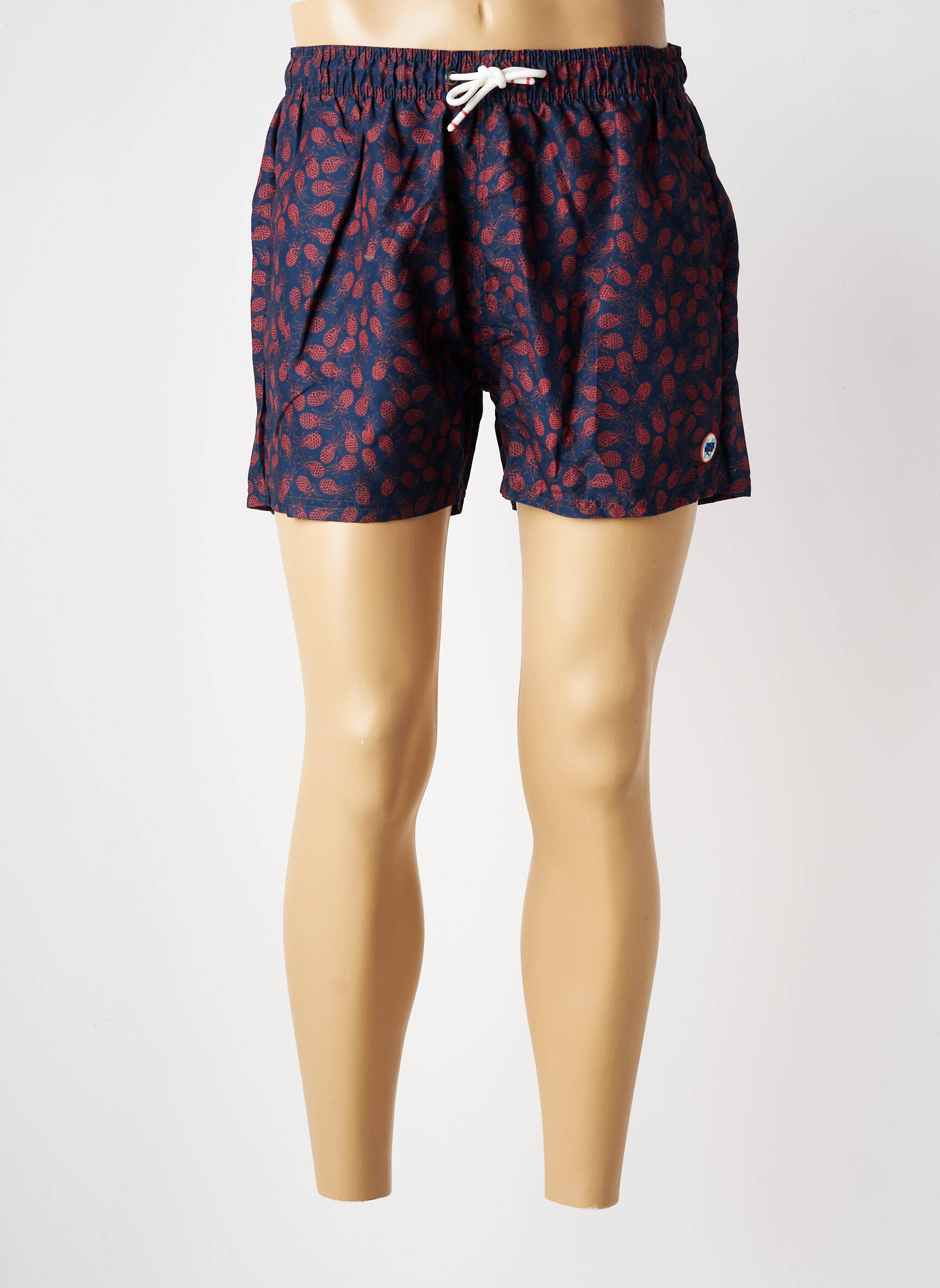 Short de bain imprimé fantaisie bleu BEACH VALLEY homme