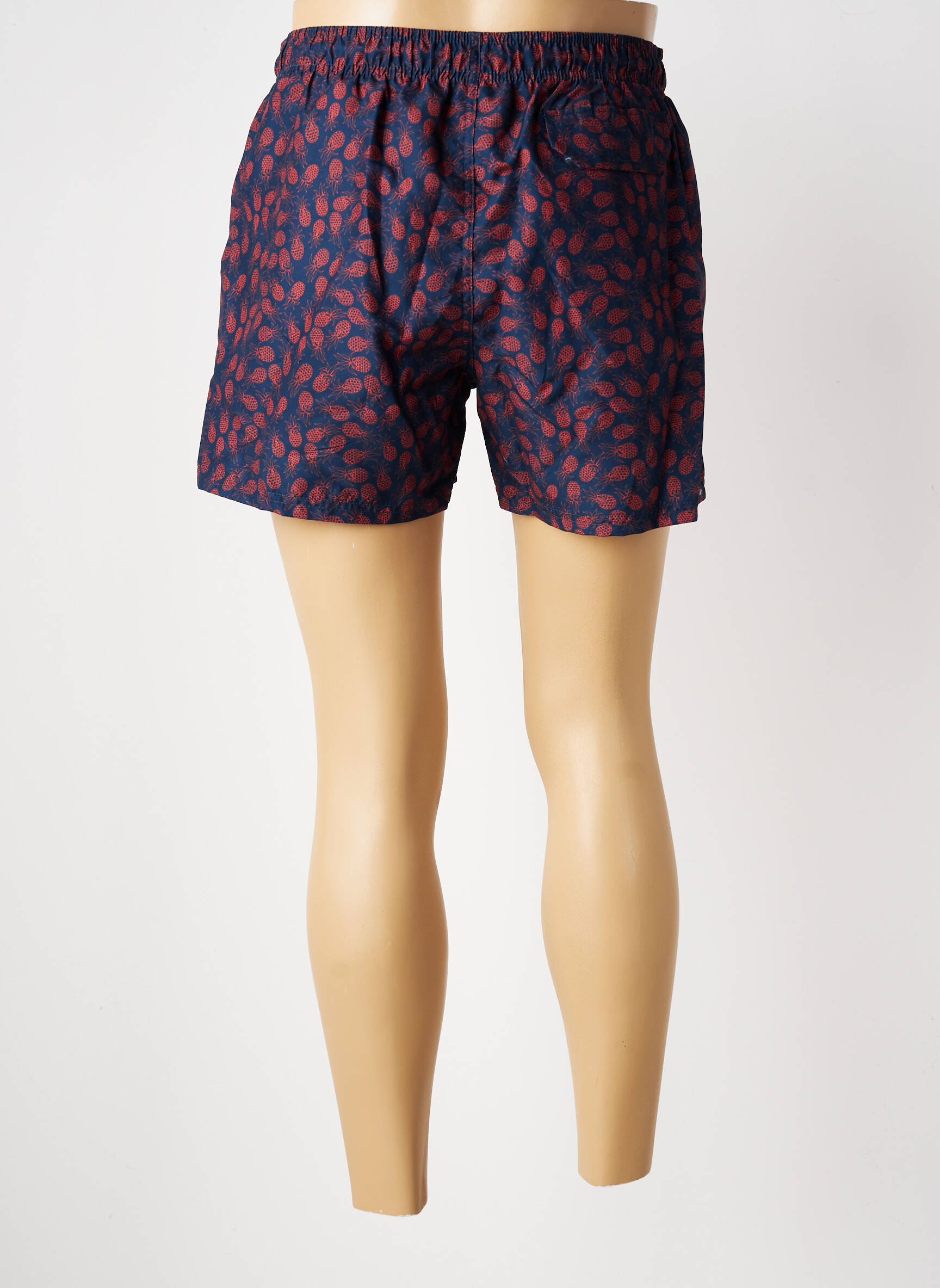 Short de bain imprimé fantaisie bleu BEACH VALLEY homme
