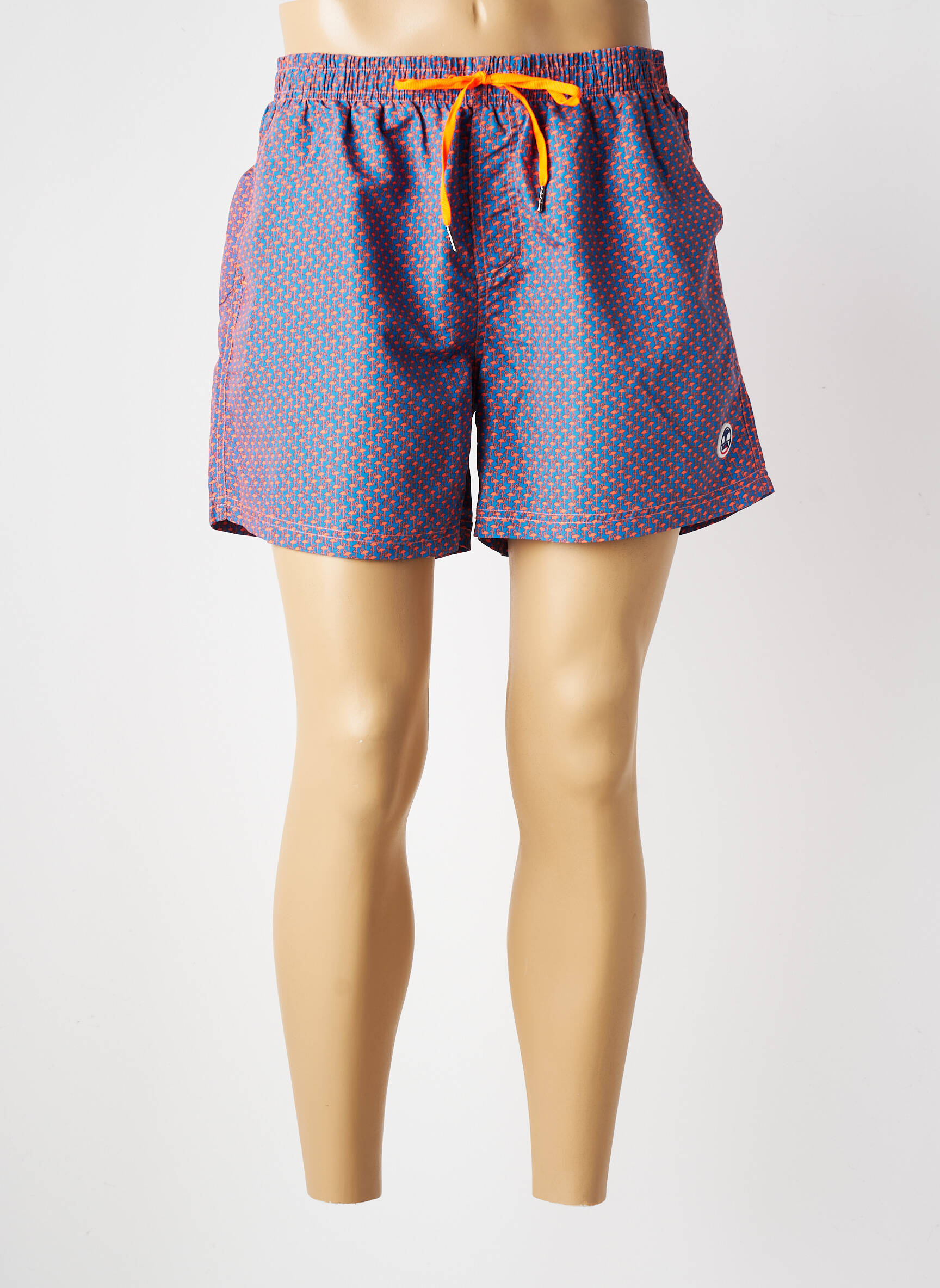 Short de bain fermeture liens à nouer bleu LAGON BLEU homme