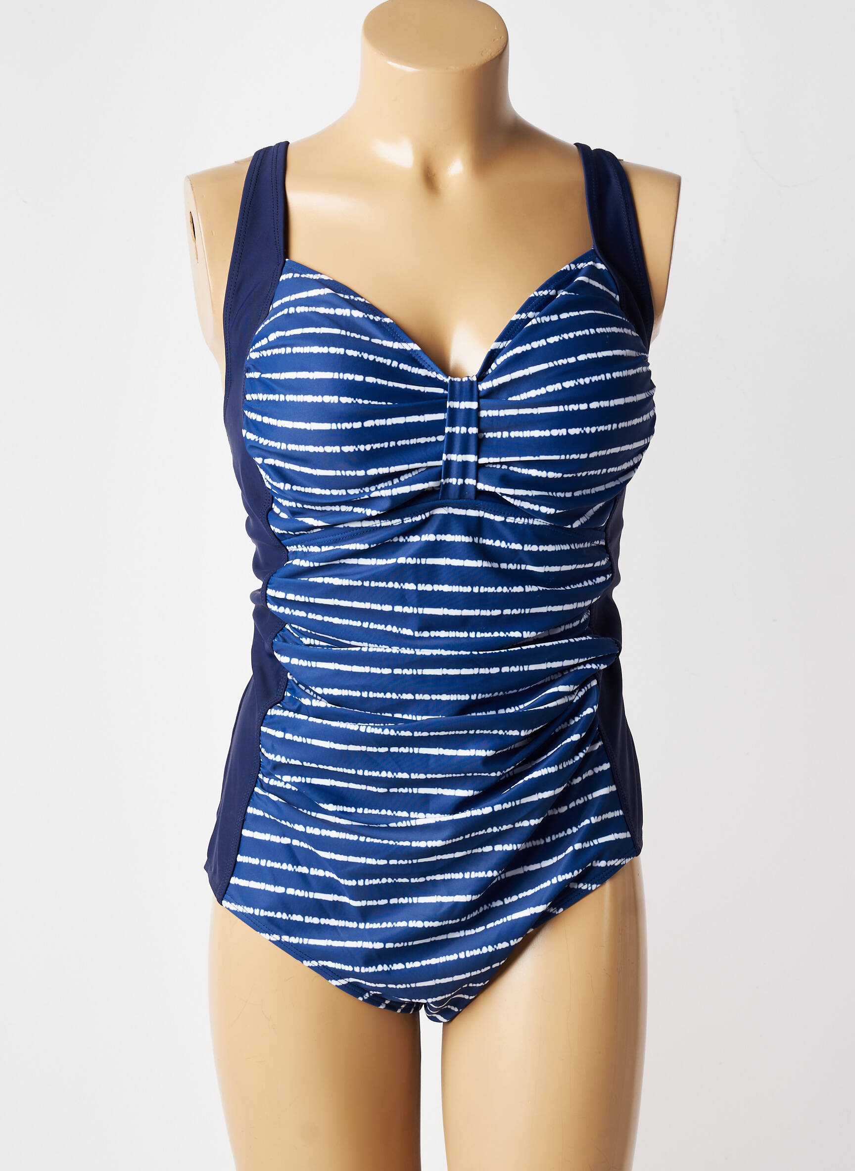 Maillot de bain 1 pièce haut soutien-gorge balconnet haut soutien-gorge balconnet bleu NO AGE femme