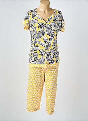 Pyjama manches courtes jaune ROSE POMME femme