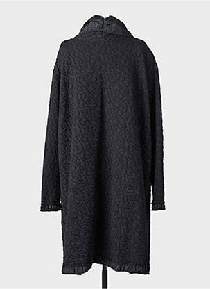 Manteau long coupe droite sans capuche noir OLIVER JUNG femme