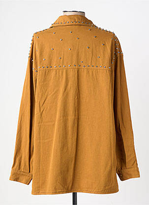 Veste casual coupe droite jaune CIMINY femme