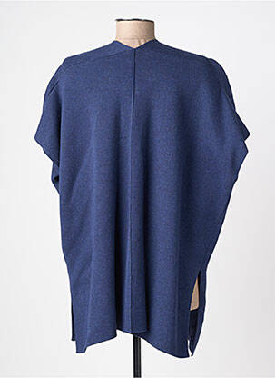 Gilet manches courtes coupe droite bleu MARBLE femme