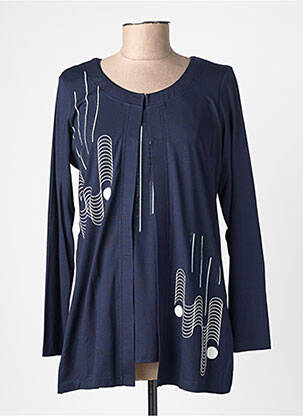 Twin-set coupe cintrée bleu GREGORY PAT femme