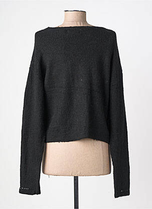 Gilet manches longues resserrée sur le bas noir CHERRY PARIS femme