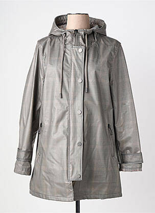 Imperméable manches longues a capuche gris REVER MILE femme