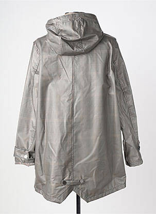Imperméable manches longues a capuche gris REVER MILE femme