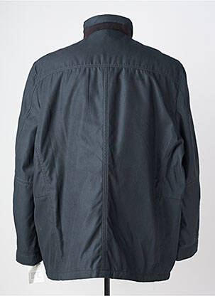 Parka poignets bords-côtes sans capuche bleu PETER COFOX homme