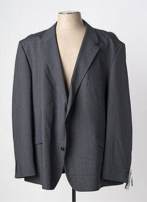 Blazer tissage chiné gris LUIGI MORINI homme