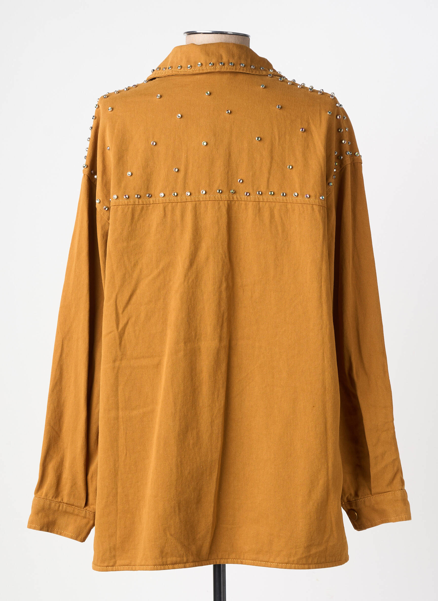 Veste casual coupe droite jaune CIMINY femme