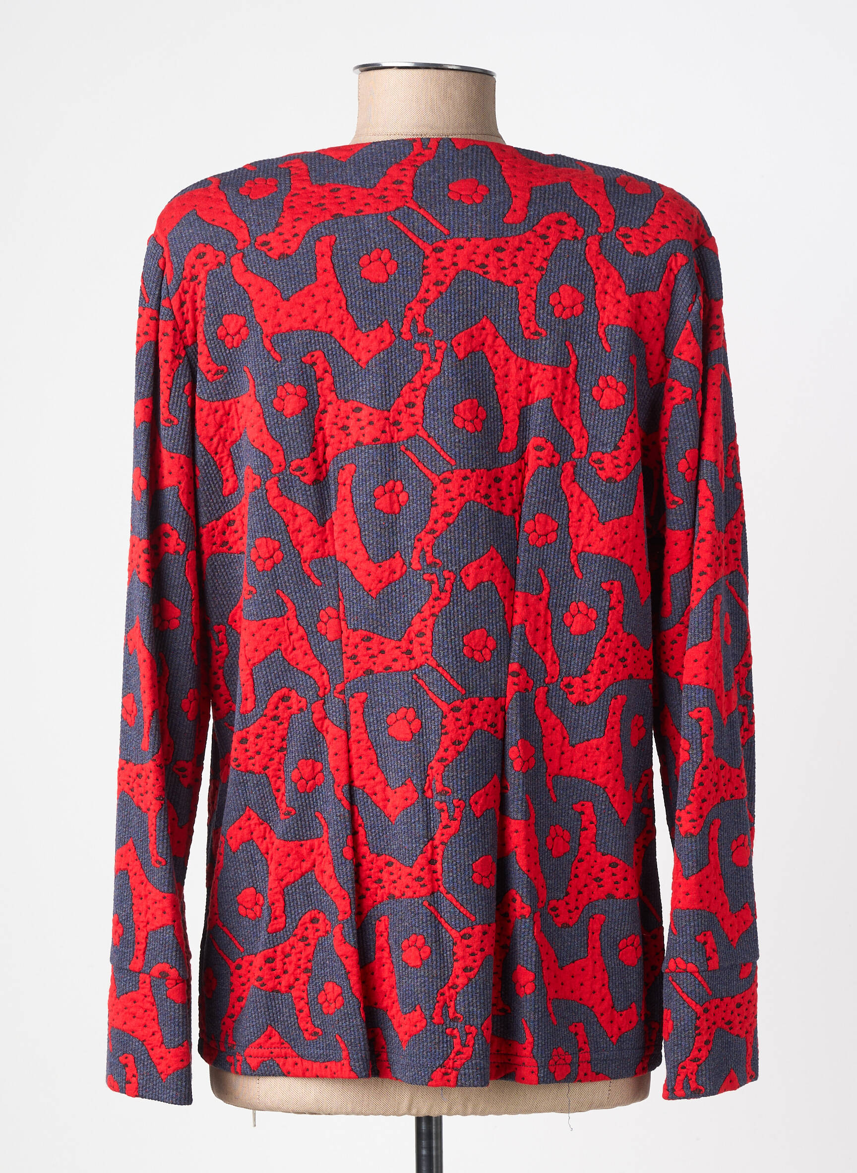 Gilet manches longues stretch rouge OLIVER JUNG femme