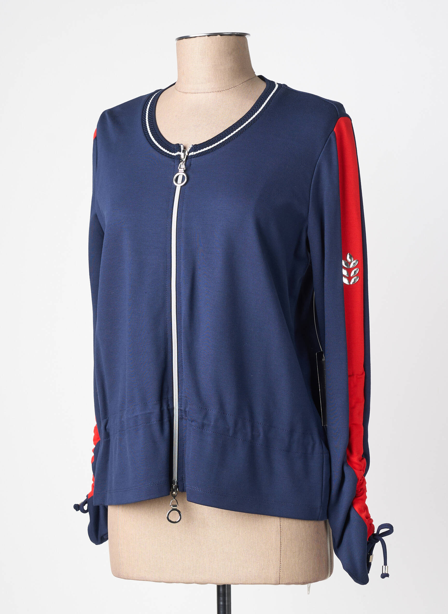 Veste casual col rond bleu BETTY BARCLAY femme