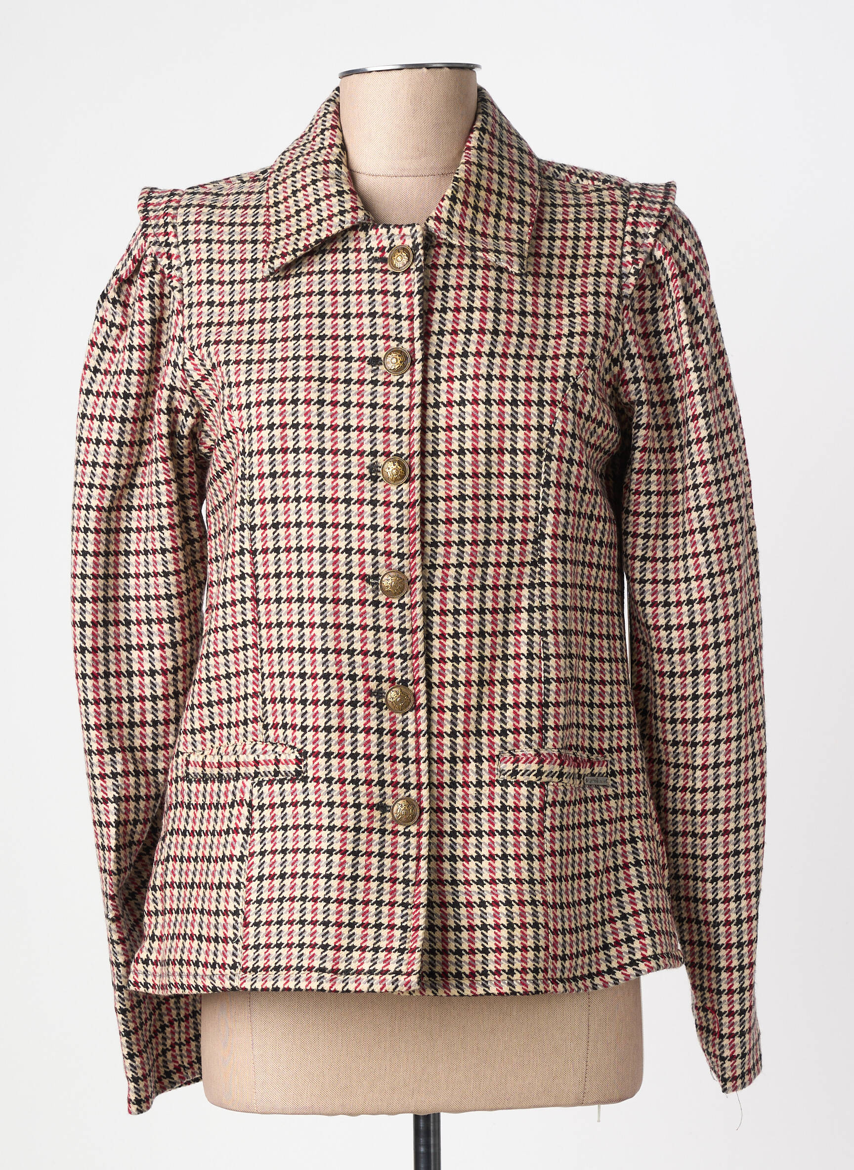Veste chic poches rouge AGATHE & LOUISE femme