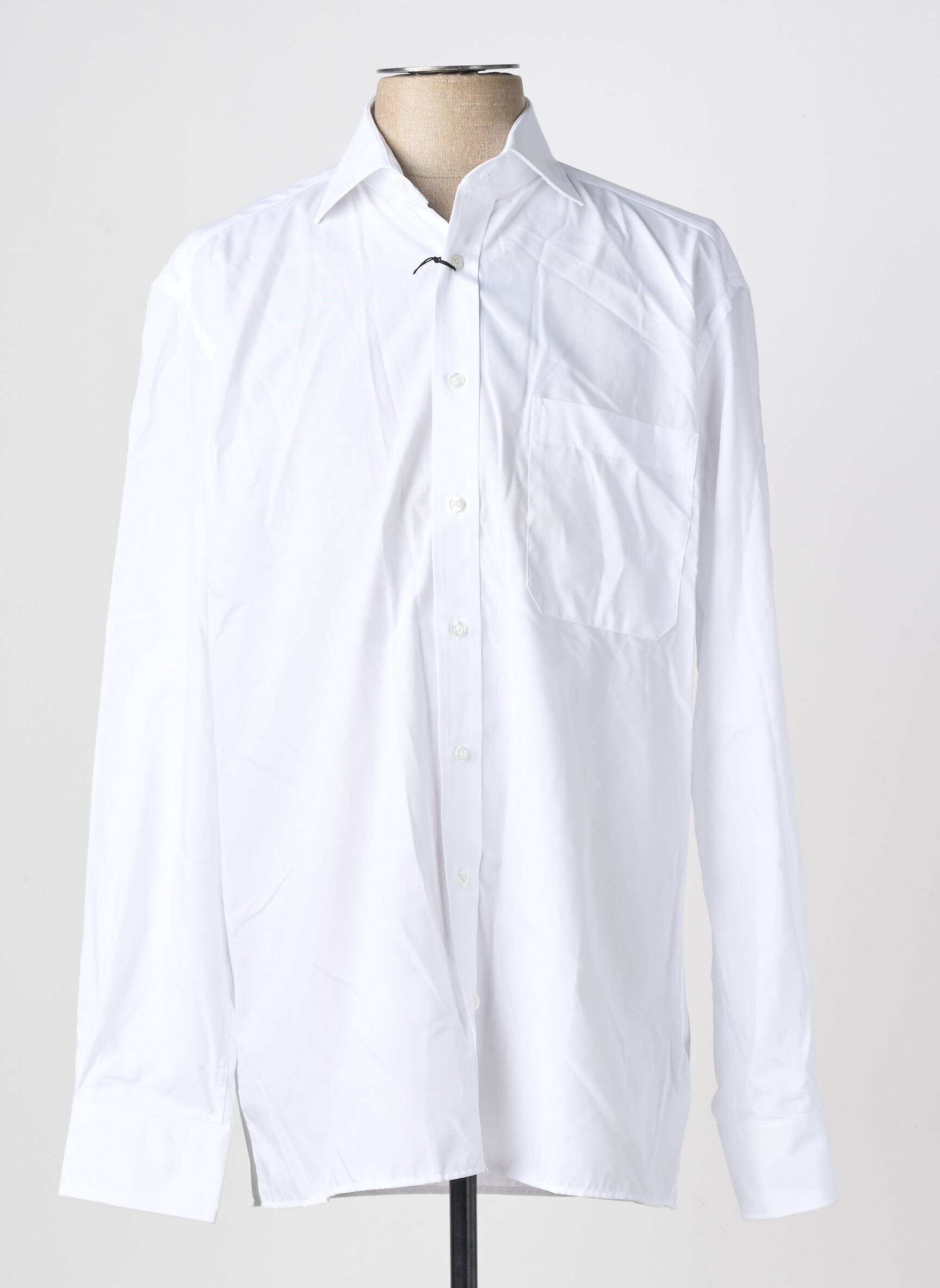 Chemise manches longues poches blanc ETERNA homme