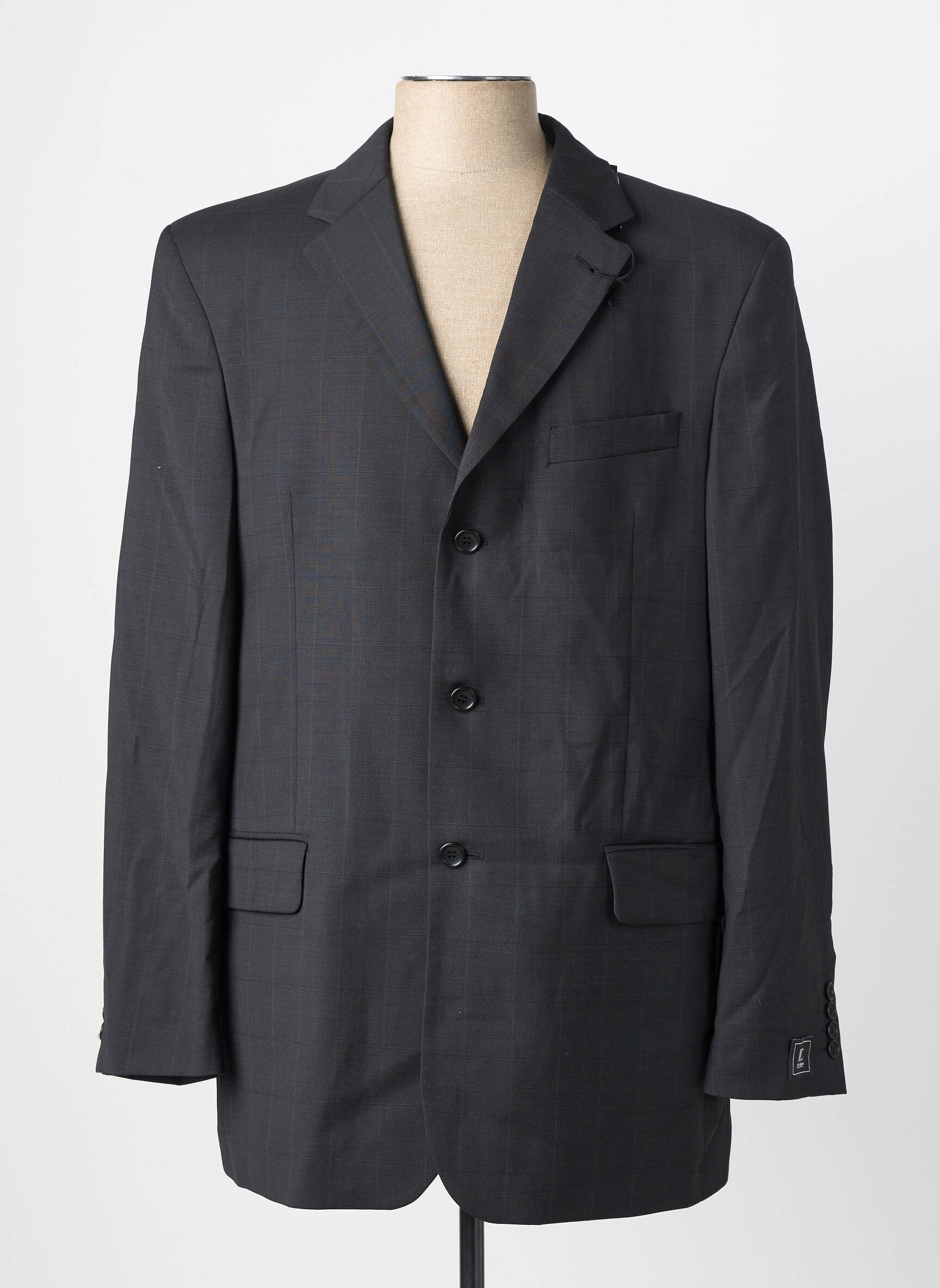 Blazer coupe cintrée noir LUC SAINT ALBAN homme